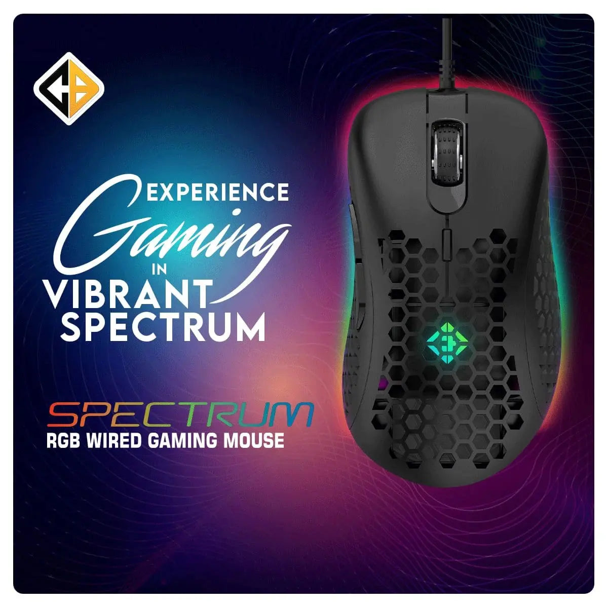 Cosmic Byte Spectrum RGB Wired Gaming Mouse Microcenter India