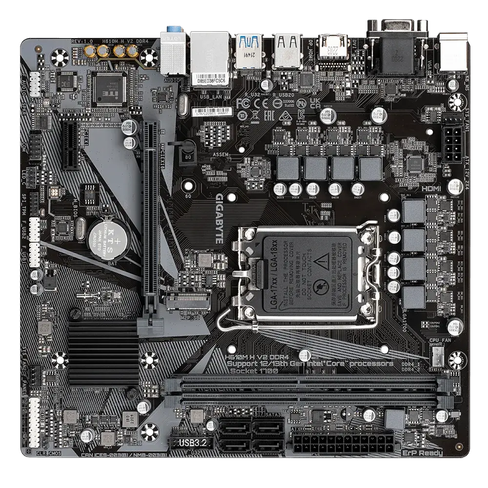 Gigabyte H610M H V2 DDR4 Motherboard Microcenter India