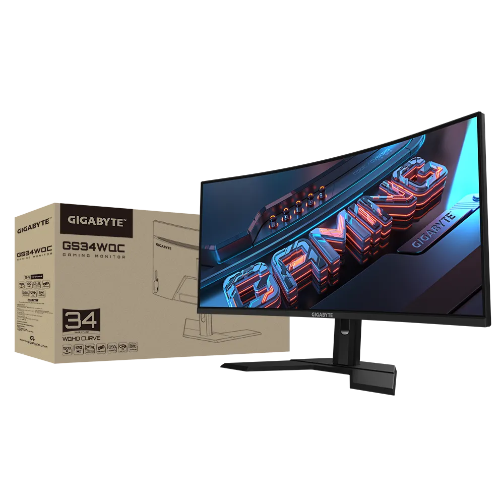 Gigabyte GS34WQC Gaming Monitor Microcenter India