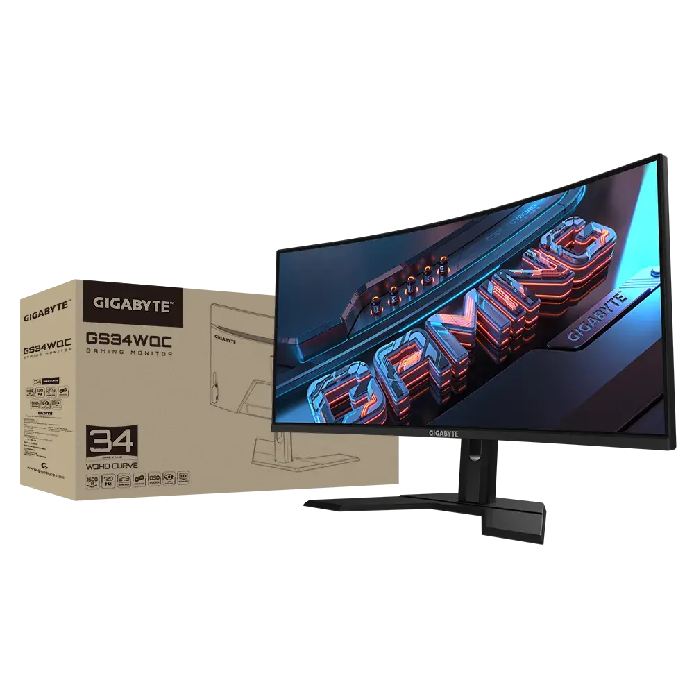 Gigabyte GS34WQC Gaming Monitor Microcenter India