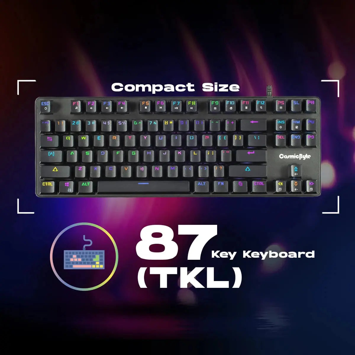 Cosmic Byte Firefly Hot Swappable Keyboard (CB-GK-34) Microcenter India
