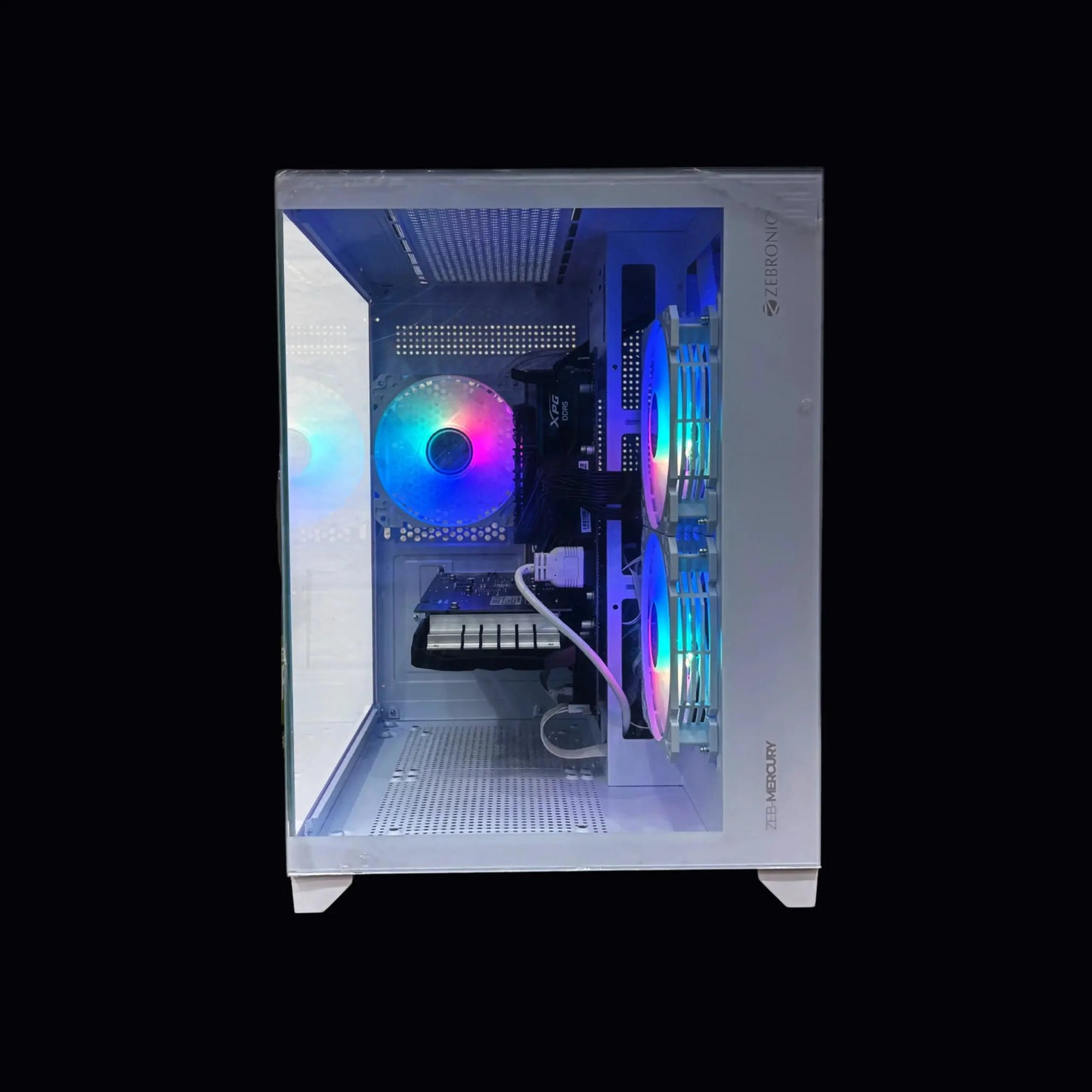 White RGB PC Build Microcenter India