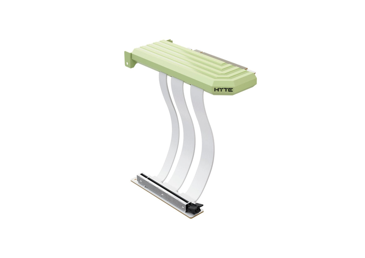 HYTE PCIe 5.0 Hyper Riser Cable 200mm in Matcha Milk green