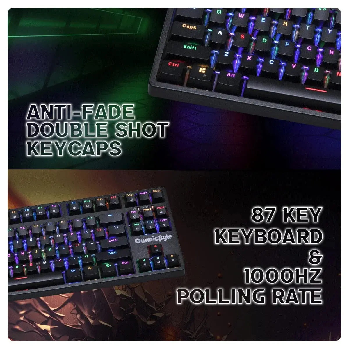 Cosmic Byte Trinity Wired Optical Switch Keyboard (CB-GK-38) Microcenter India