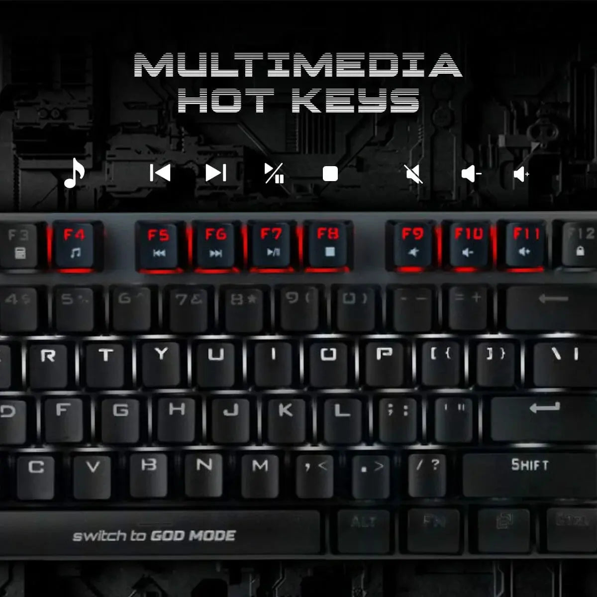 Cosmic Byte Vanth Mechanical Keyboard Red Switch (CB-GK-28) Microcenter India