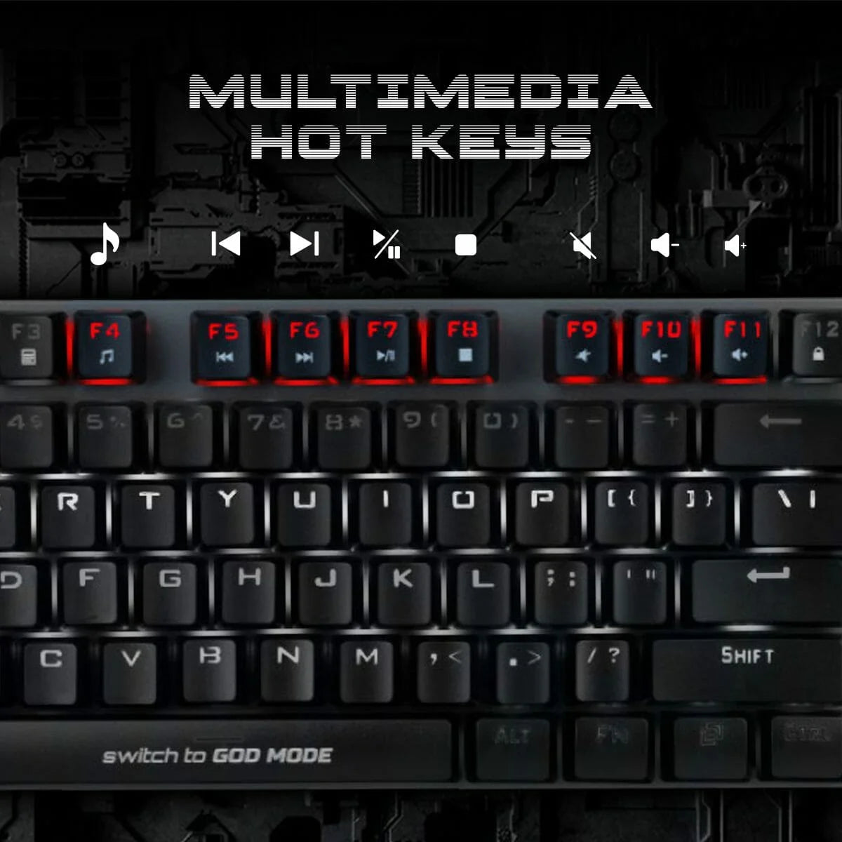 Cosmic Byte Vanth Mechanical Keyboard Red Switch (CB-GK-28)