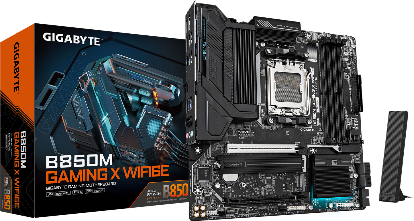 Gigabyte B850M Gaming X WiFi6E Micro ATX motherboard