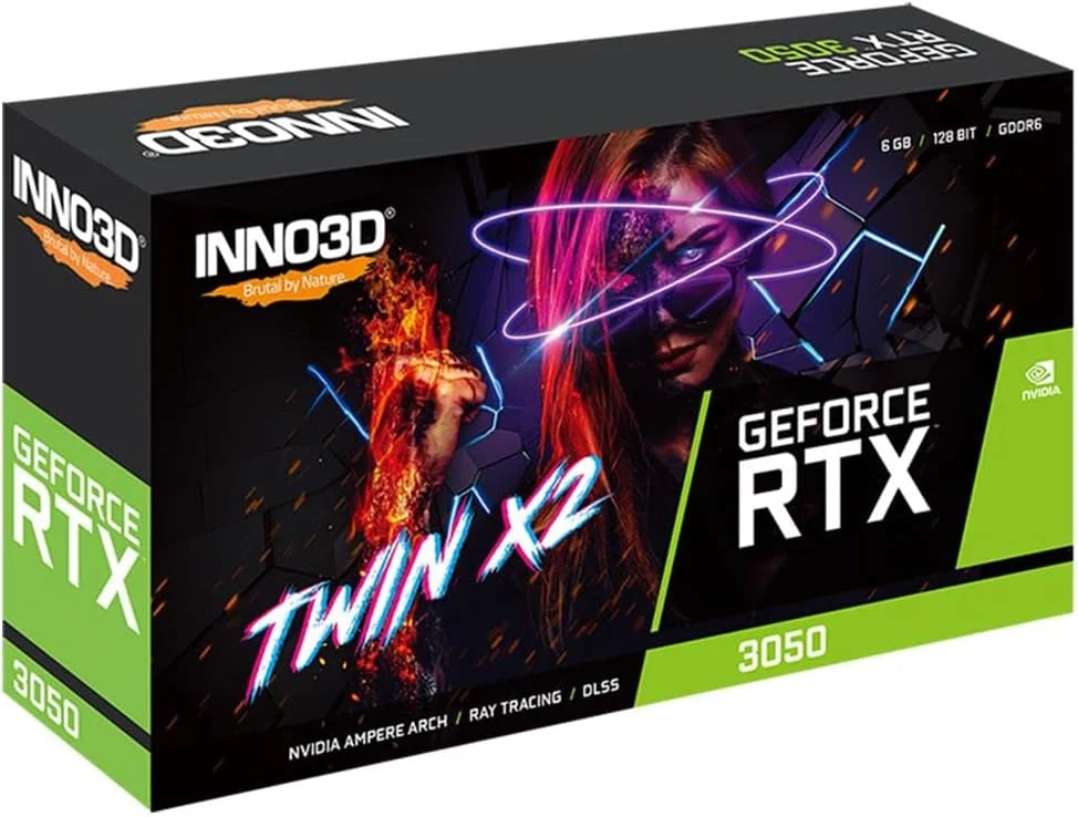 Inno3D GeForce RTX3050 Twin x2 6GB GDDR6 Graphics Card
