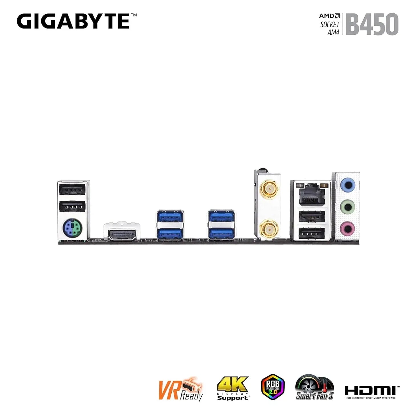 Gigabyte B450M DS3H WiFi AM4 DDR4 Motherboard