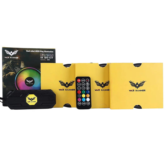 War Hammer Kratos IR120 Cabinet Fan (Triple Pack) Microcenter India