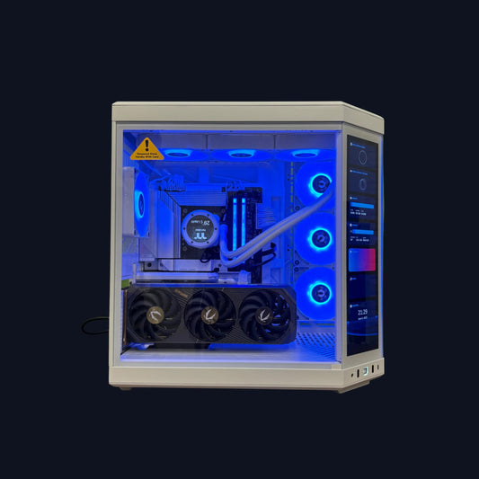 Aurora Prime With Hyte Y70 White PC Build Microcenter India