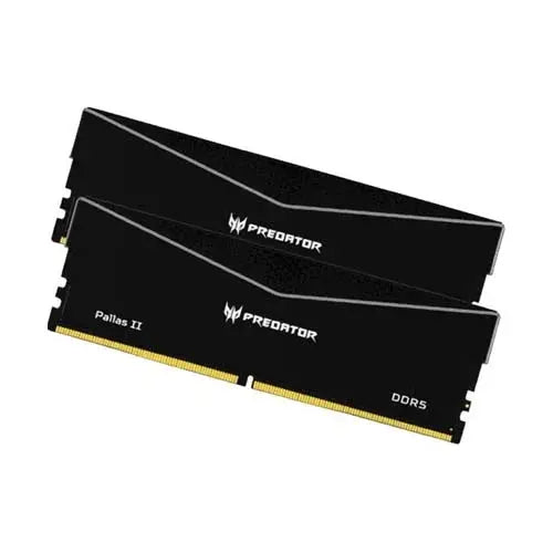 Acer Predator Pallas II 32GB 16GBx2 6000mhz DDR5 Memory (Black) Microcenter India
