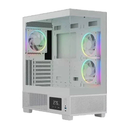 Ant Esports Crystal X3 LCD ARGB ATX Mid Tower Cabinet Microcenter India