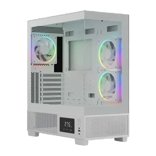 Ant Esports Crystal X3 LCD ARGB ATX Mid Tower Cabinet Microcenter India