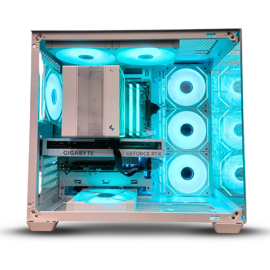 Aqua Surge Blue Gaming PC – PC Build Under 1 Lakh (Water-Cooled) Microcenter India