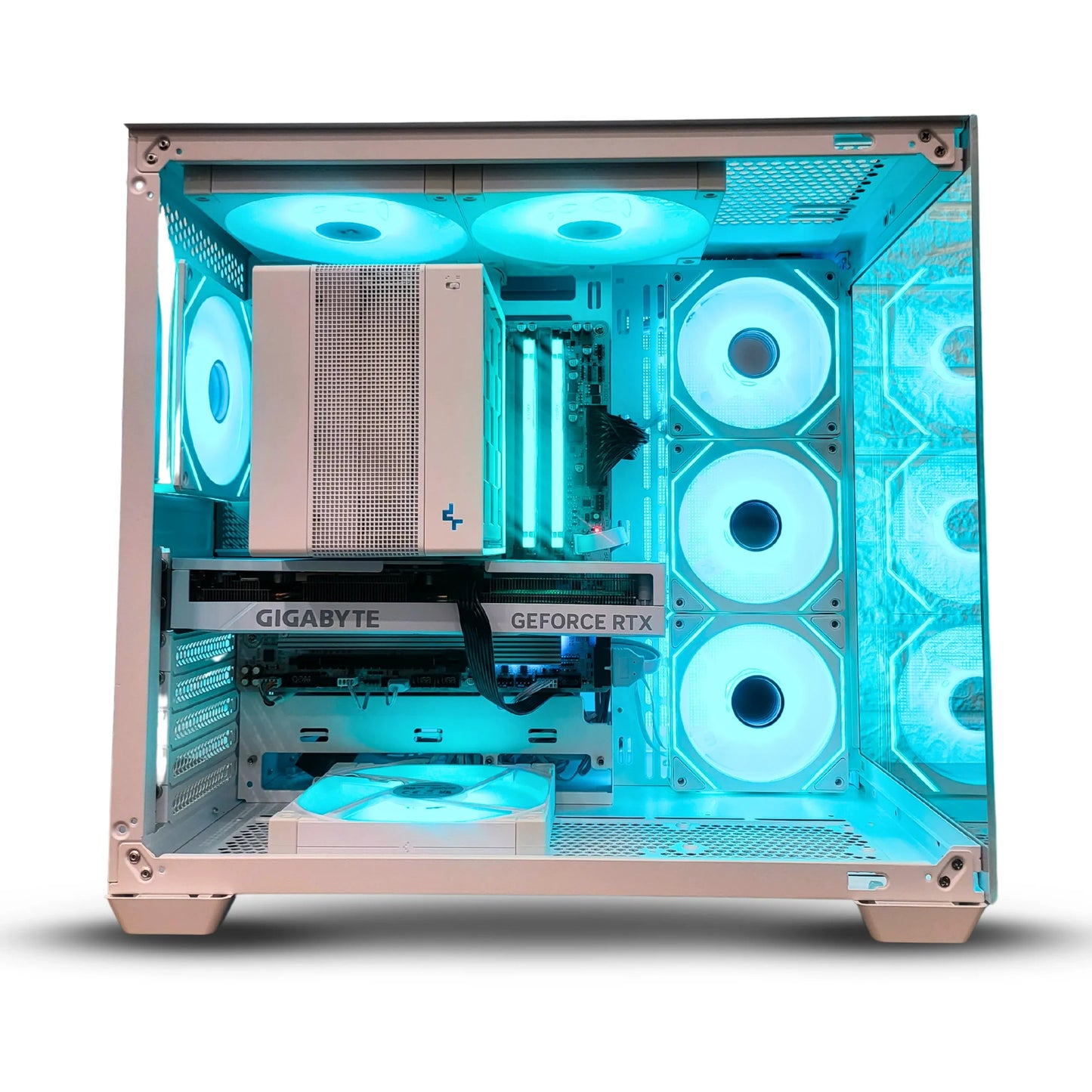 Aqua Surge Blue Gaming PC – PC Build Under 1 Lakh (Water-Cooled) Microcenter India