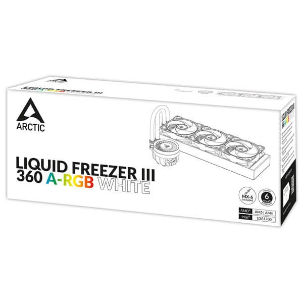 Arctic Liquid Freezer III 360 ARGB CPU Cooler White Microcenter India