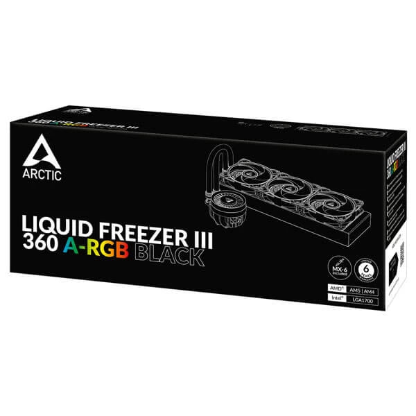 Arctic Liquid Freezer III 360 ARGB CPU Liquid Cooler Black Microcenter India