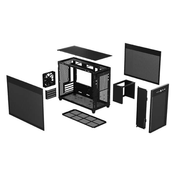 Asus Prime AP201 (M-ATX) Mini Tower Cabinet Black Microcenter India