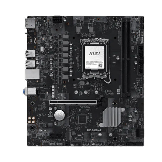 M ATX Motherboard MSI PRO B860M-E DDR5 LGA1851 Intel - Microcenter India.