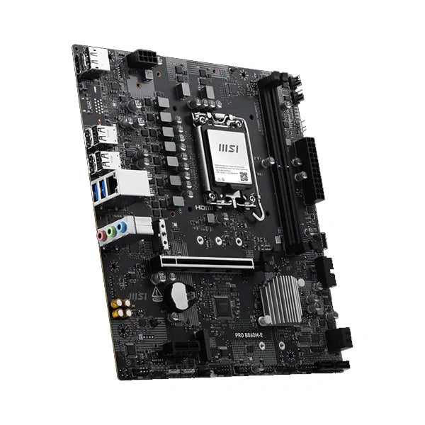 M ATX Motherboard MSI PRO B860M-E DDR5 LGA1851 Intel - Microcenter India.