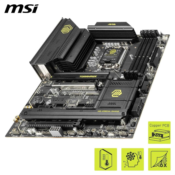 MSI Gaming Motherboard MAG B860 TOMAHAWK WIFI DDR5 ATX - Microcenter India.