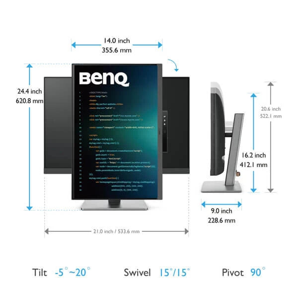 BenQ RD240Q 24 Inch Professional Monitor Microcenter India