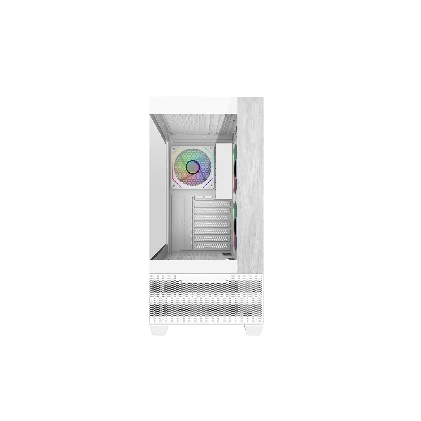 Cooler Master Elite 690 Wood ARGB ATX Mid Tower Cabinet Microcenter India