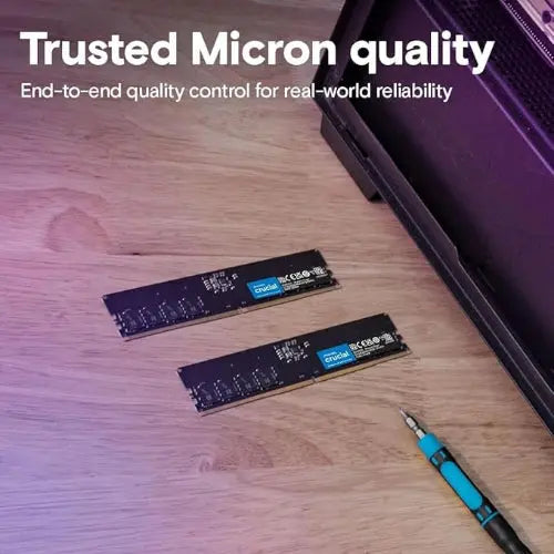 Crucial RAM 16GB DDR5 4800MHz CL40 Desktop Memory - Microcenter India.