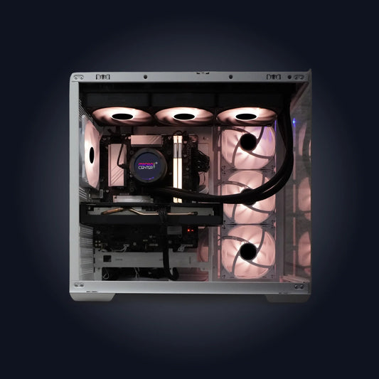 White Phantom Gaming PC Intel I7 Prebuilt Microcenter India