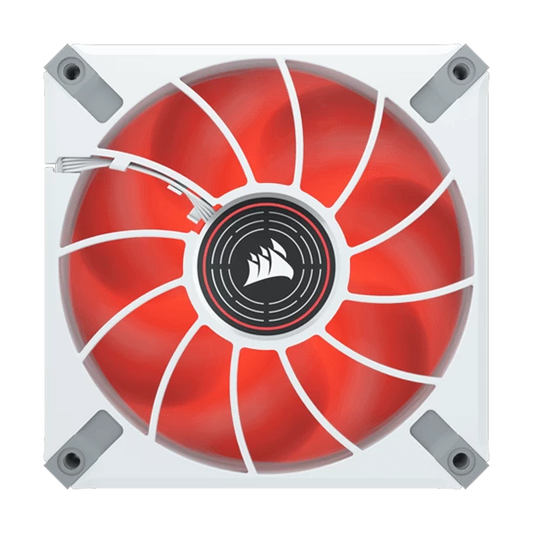 Corsair ML120 LED Elite 120mm Red LED Cabinet Fan Single Pack White Microcenter India