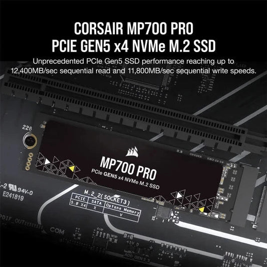 Corsair MP700 PRO 2TB M.2 NVMe 2.0 Gen5 Internal SSD Microcenter India