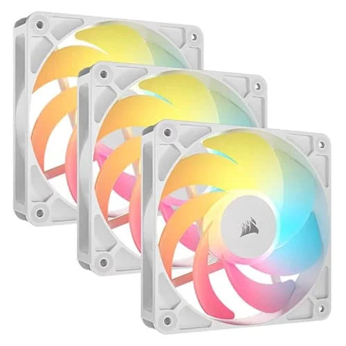 Corsair RS120-R ARGB 120mm White PWM Reverse Cabinet Fan Triple Pack Microcenter India