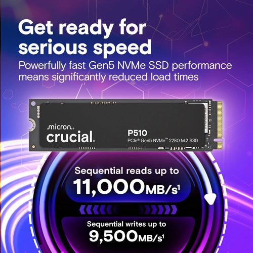 Crucial P510 PCIe Gen5 NVMe M.2 SSD