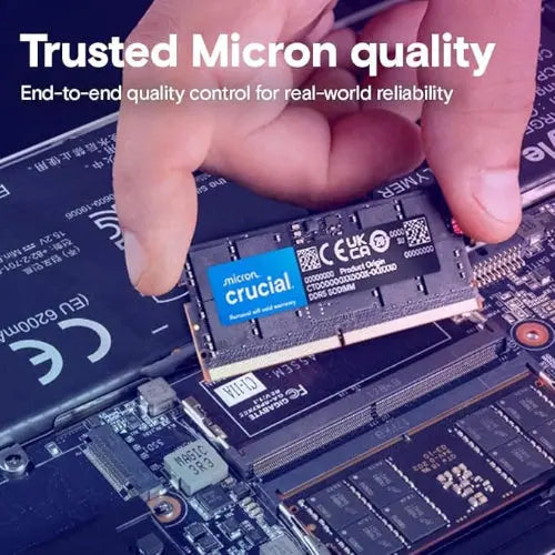 Crucial RAM 16GB DDR5-4800 SODIMM CL40 - Microcenter India.
