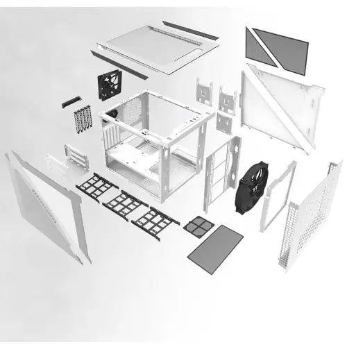 Thermaltake Divider 200 TG Air White Micro-ATX PC Case - Microcenter India.