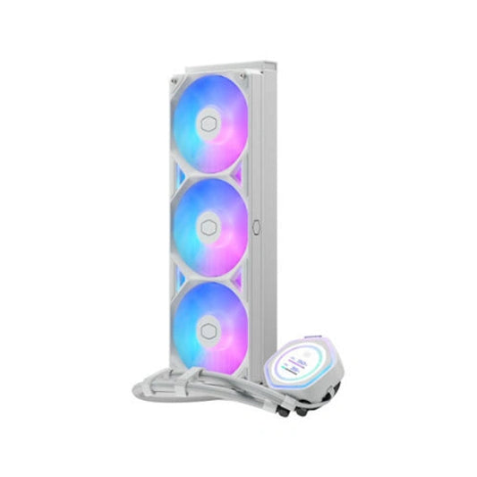 Cooler Master Atmos II 360 LCD Gaming CPU Cooler White - Microcenter India.