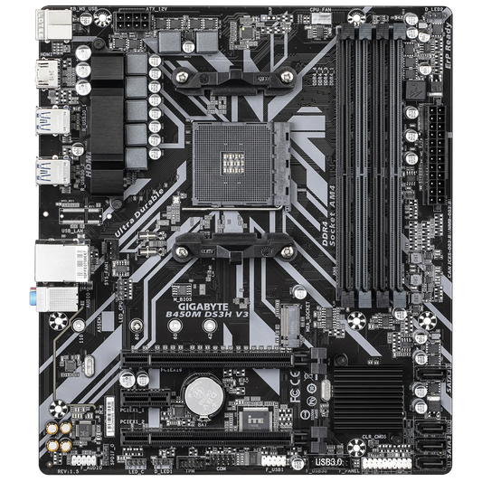 Gigabyte B450M DS3H V3 DDR4 Motherboard
