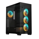 Gigabyte C500 Panoramic Stealth ATX Mid-Tower Cabinet Black Microcenter India