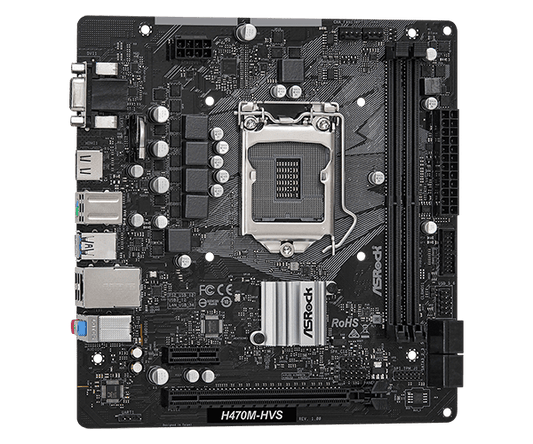 Asrock H470M-HVS Intel H470 Micro ATX Motherboard