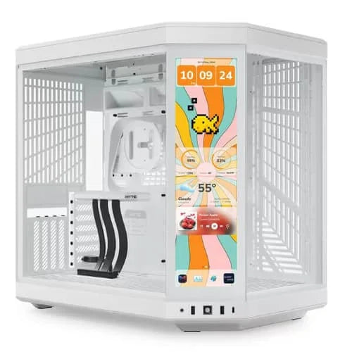 Hyte Y70 touch infinite E-ATX Mid Tower Cabinet Microcenter India