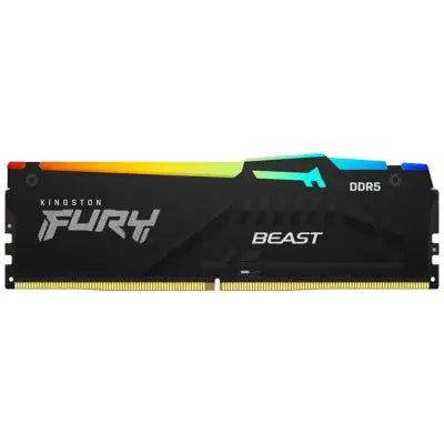 Kingston FURY Beast RGB 32GB (16GB x2) DDR5 6000MT/s Black Memory Microcenter India
