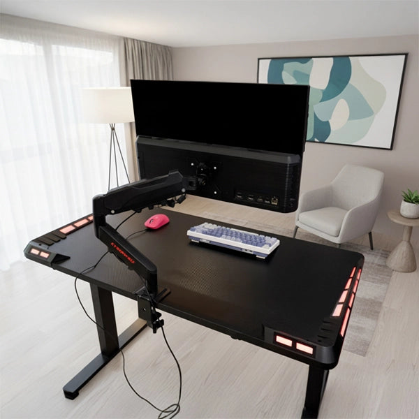 Cyberwolf Monitor Mount Gas Spring Table Stand Microcenter India