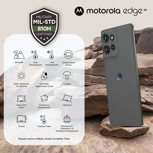 Motorola Edge 50 5G Koala Grey 8GB RAM 256GB Storage Microcenter India