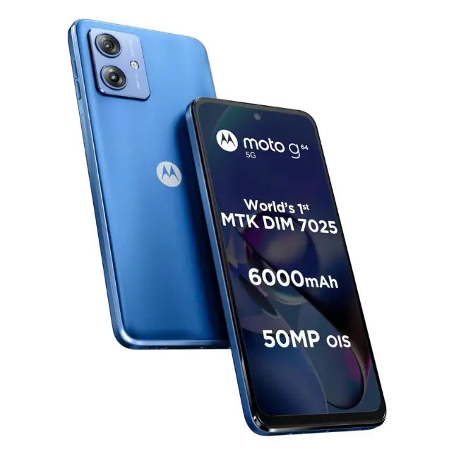 Motorola G64 5G Pearl Blue 8GB RAM 128GB Storage Microcenter India