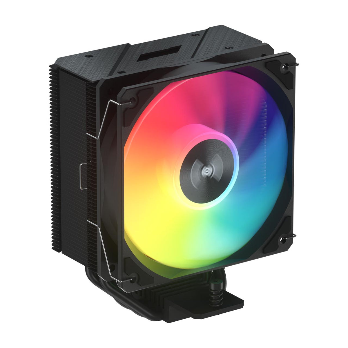 FSP NP5-BA tower CPU air cooler in black with ARGB fan