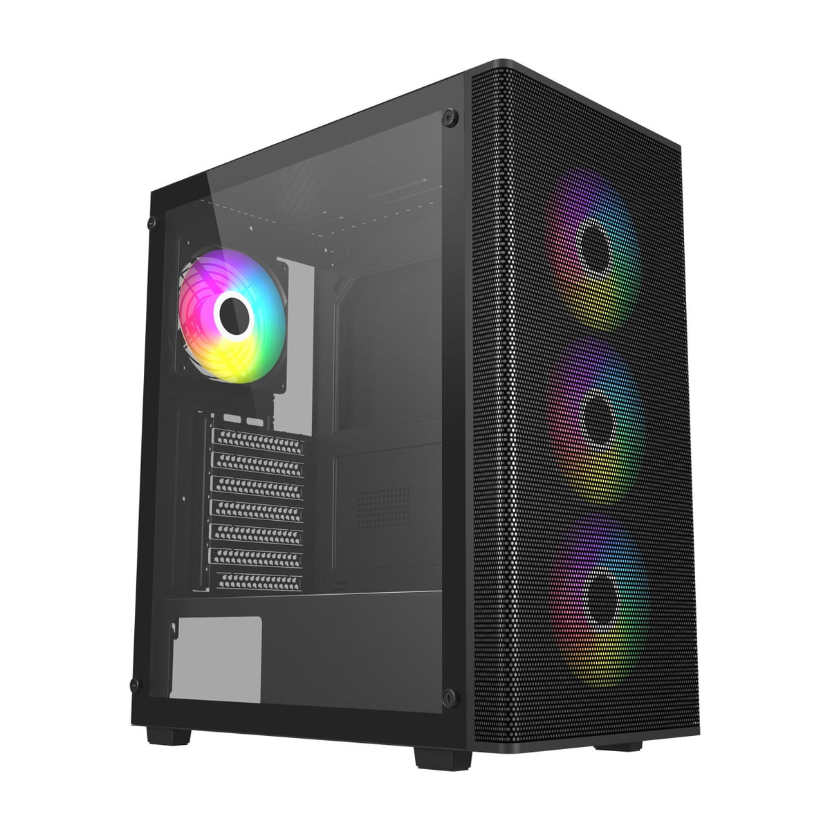 FSP M220 ATX mid tower PC case in black