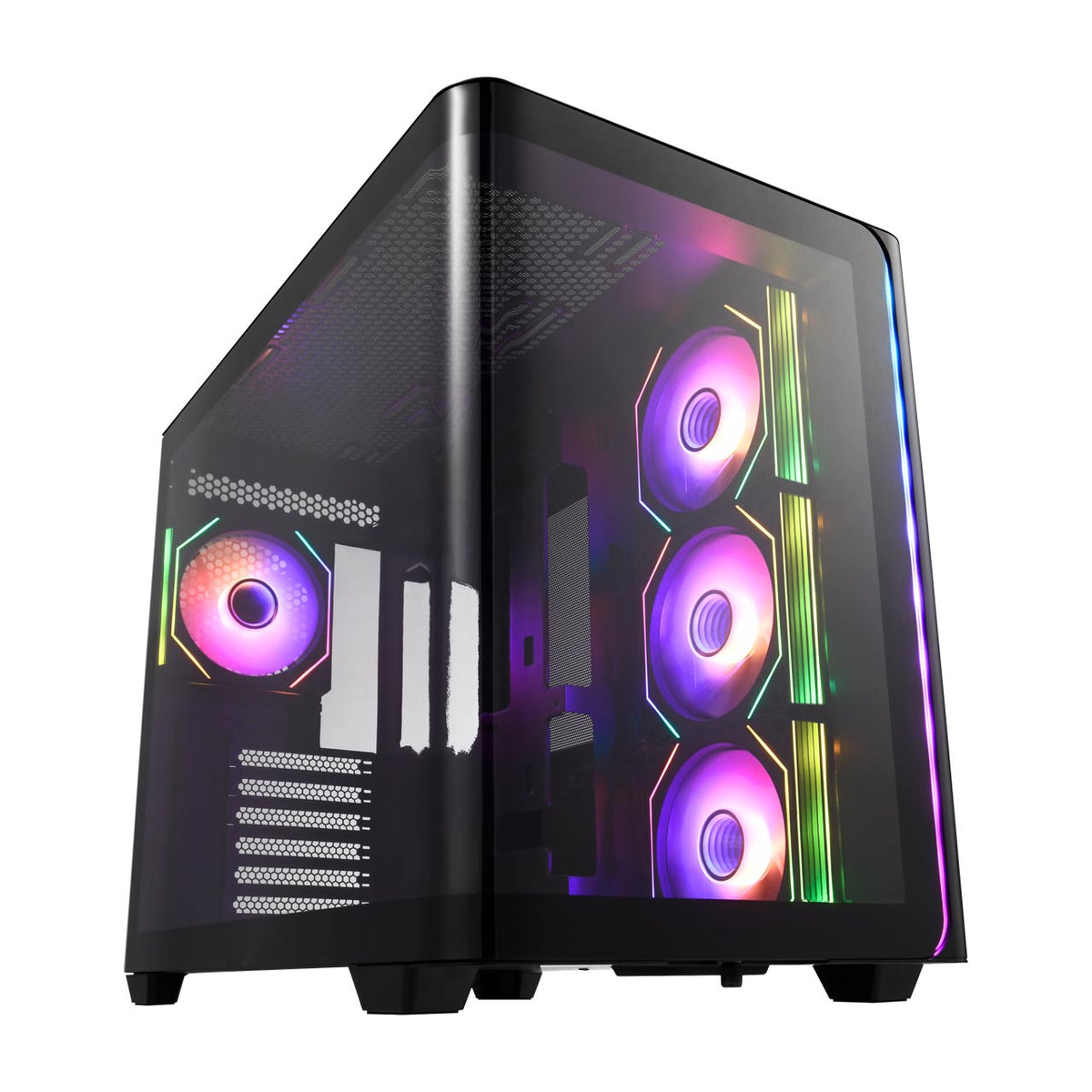 FSP M580 ATX mid tower PC case in black