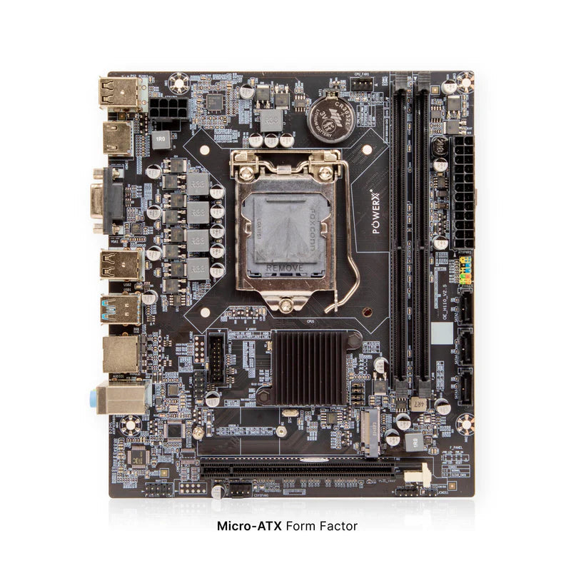 PowerX H110 Micro ATX DDR4 Motherboard Microcenter India