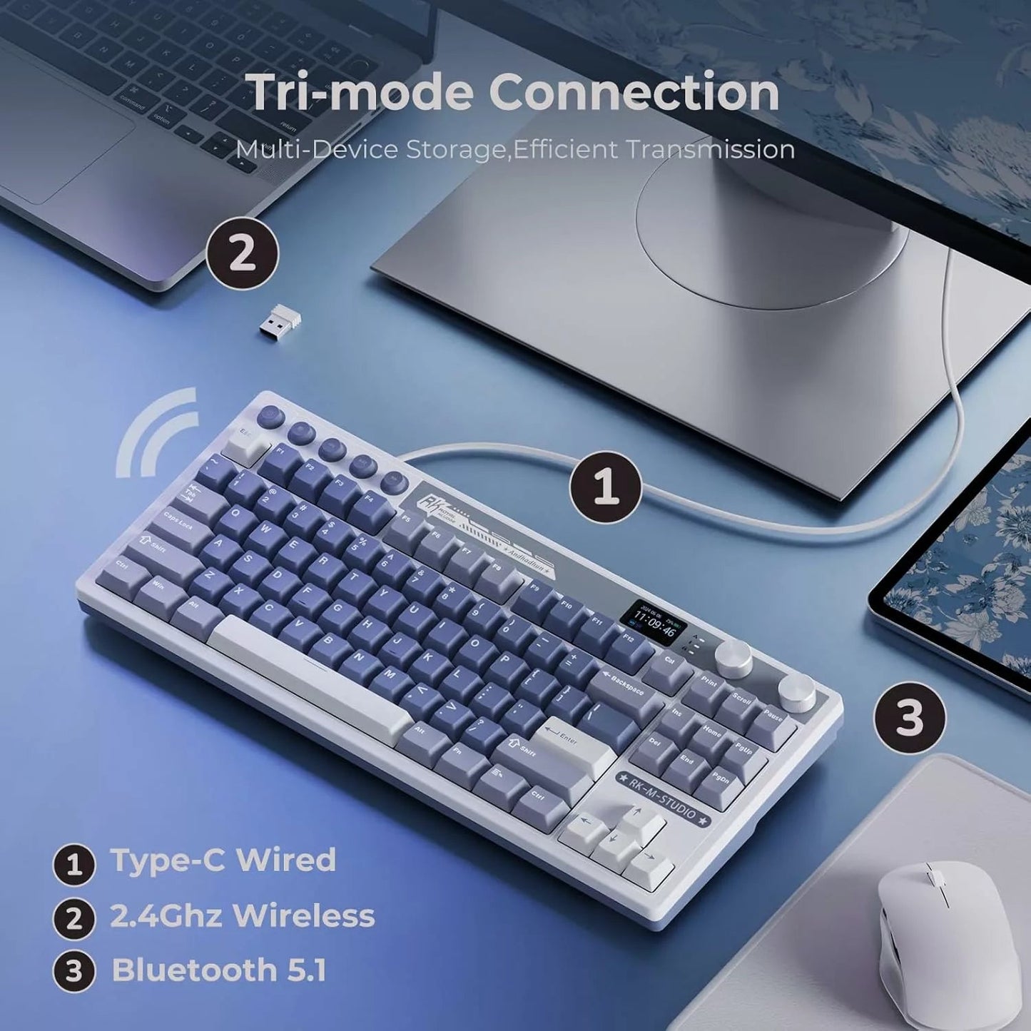 Royal Kludge RK M87 Mechanical Keyboard Microcenter India